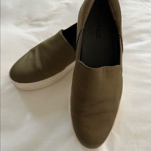 Vince Satin Warren Slip on Sneaker